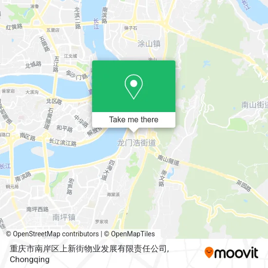 重庆市南岸区上新街物业发展有限责任公司 map