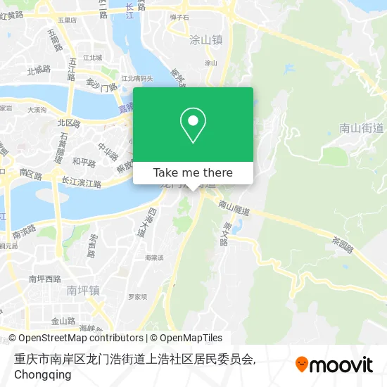 重庆市南岸区龙门浩街道上浩社区居民委员会 map