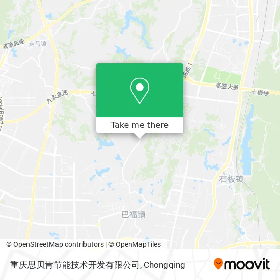 重庆思贝肯节能技术开发有限公司 map