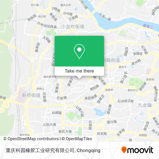 重庆科园橡胶工业研究有限公司 map