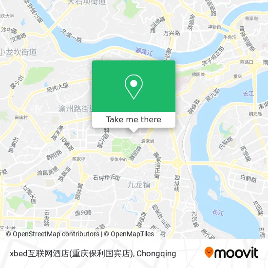 xbed互联网酒店(重庆保利国宾店) map