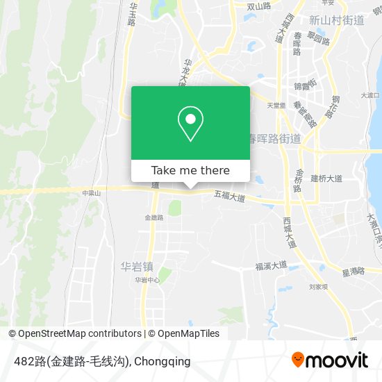 482路(金建路-毛线沟) map