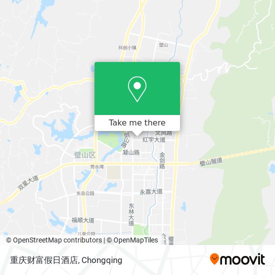 重庆财富假日酒店 map
