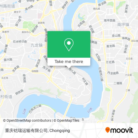 重庆铠瑞运输有限公司 map