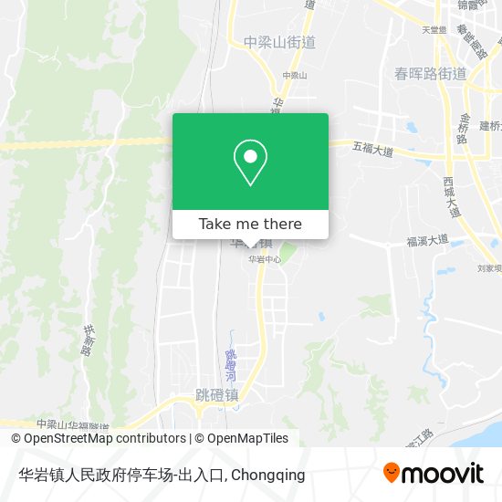 华岩镇人民政府停车场-出入口 map