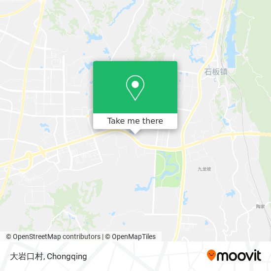 大岩口村 map