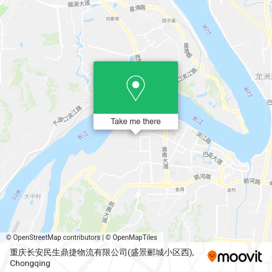 重庆长安民生鼎捷物流有限公司(盛景郦城小区西) map