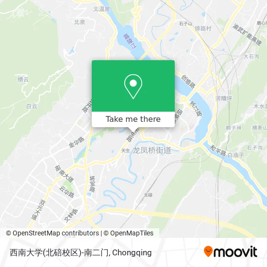 西南大学(北碚校区)-南二门 map