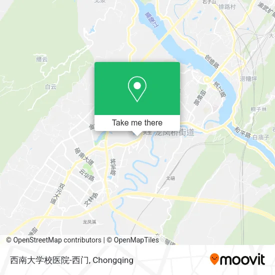 西南大学校医院-西门 map