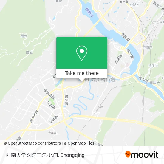 西南大学医院二院-北门 map