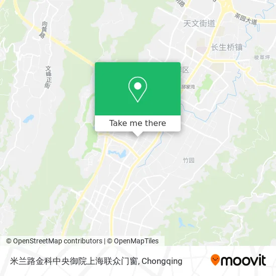 米兰路金科中央御院上海联众门窗 map