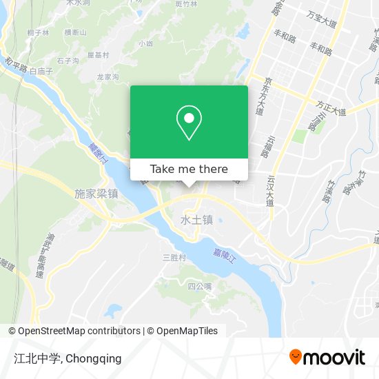 江北中学 map