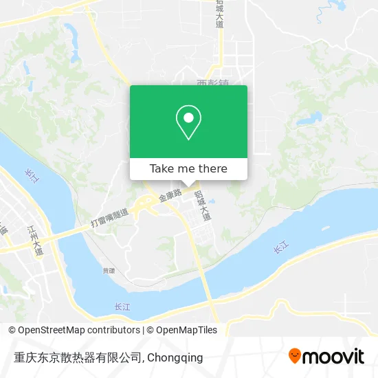 重庆东京散热器有限公司 map
