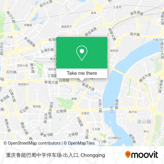 重庆鲁能巴蜀中学停车场-出入口 map