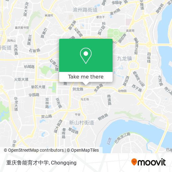 重庆鲁能育才中学 map