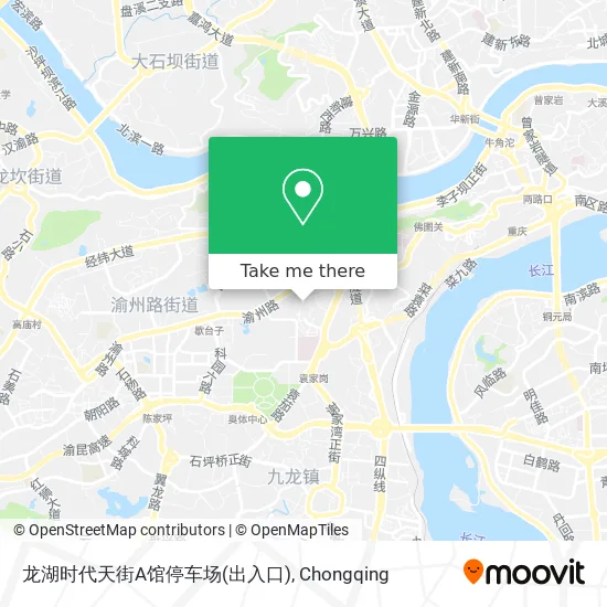 龙湖时代天街A馆停车场(出入口) map