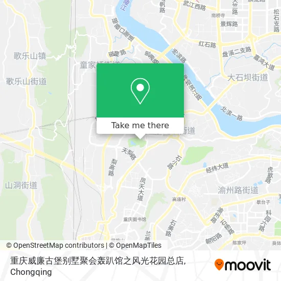重庆威廉古堡别墅聚会轰趴馆之风光花园总店 map