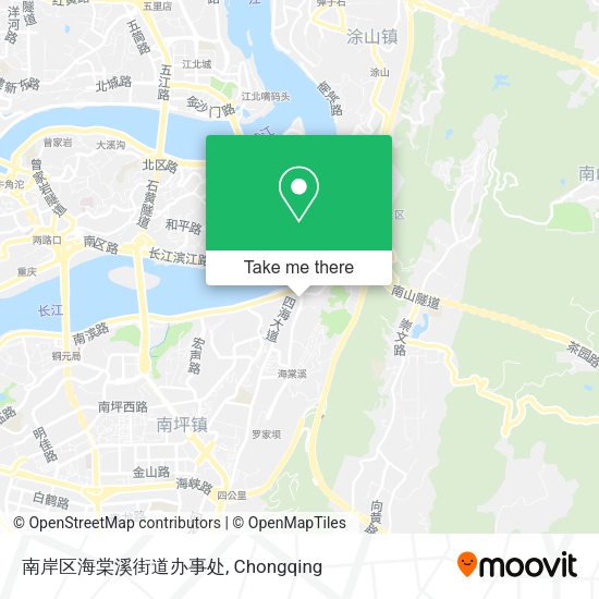 南岸区海棠溪街道办事处 map