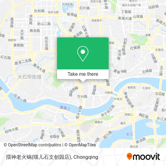 擂神老火锅(喵儿石文创园店) map