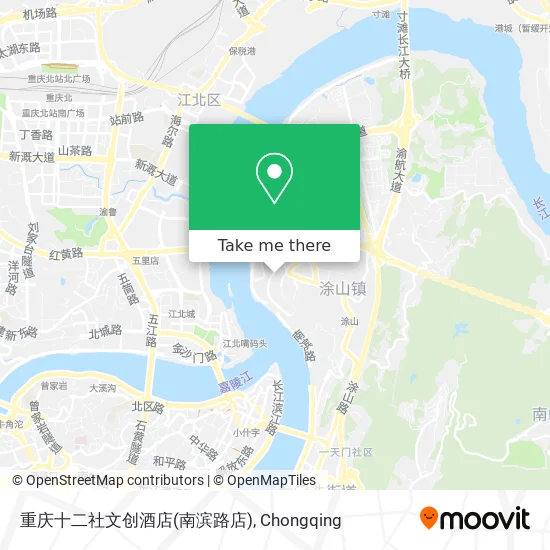 重庆十二社文创酒店(南滨路店) map