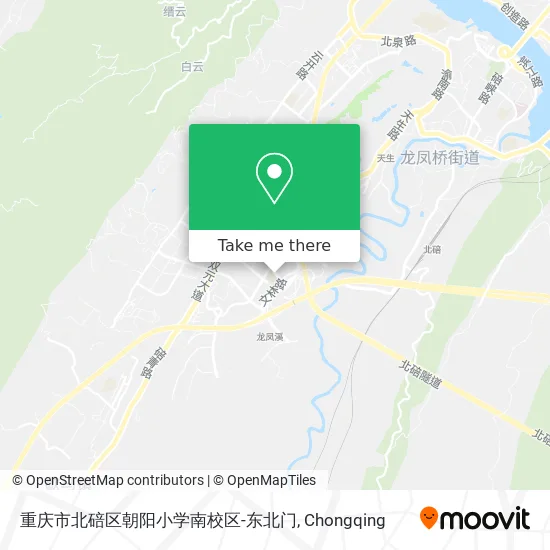重庆市北碚区朝阳小学南校区-东北门 map