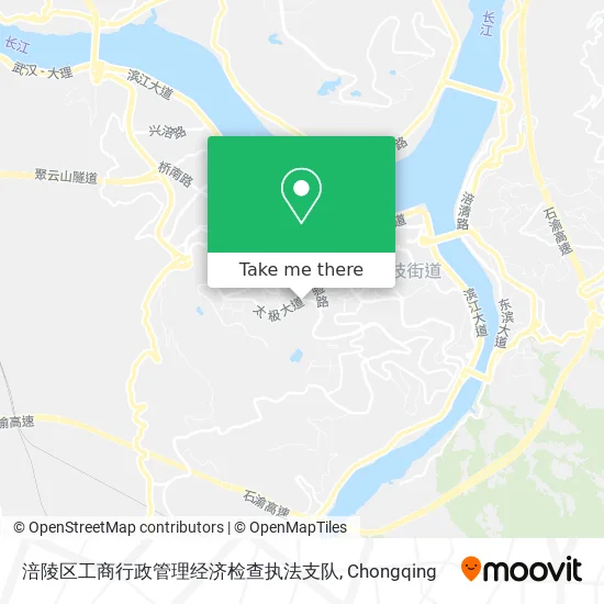 涪陵区工商行政管理经济检查执法支队 map