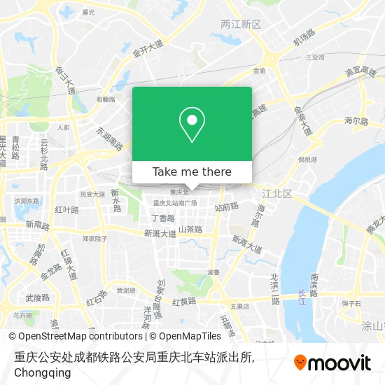 重庆公安处成都铁路公安局重庆北车站派出所 map