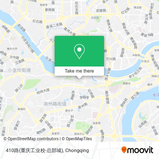 410路(重庆工业校-总部城) map