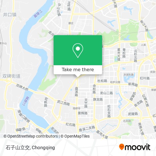 石子山立交 map