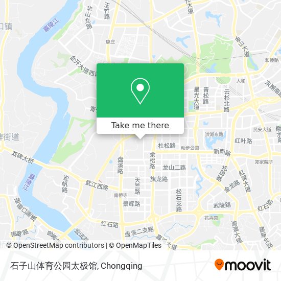 石子山体育公园太极馆 map