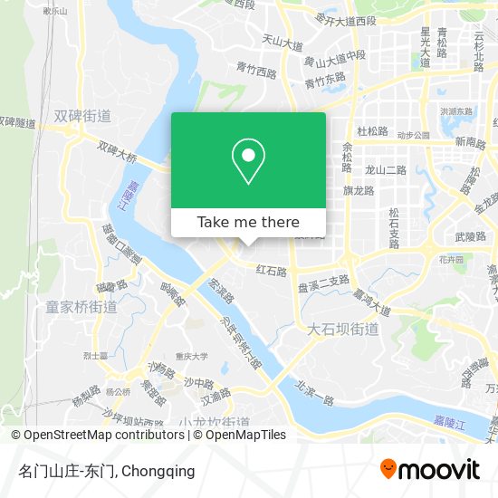 名门山庄-东门 map