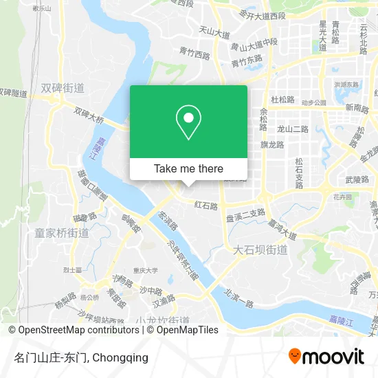 名门山庄-东门 map