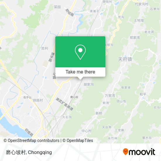 磨心坡村 map