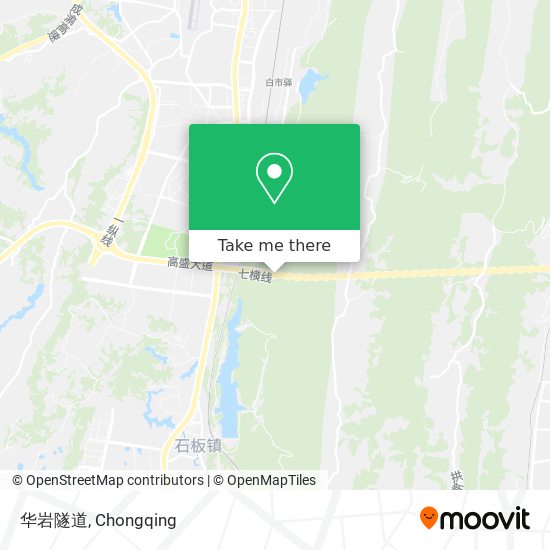华岩隧道 map