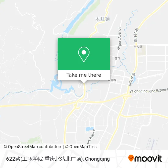 622路(工职学院-重庆北站北广场) map