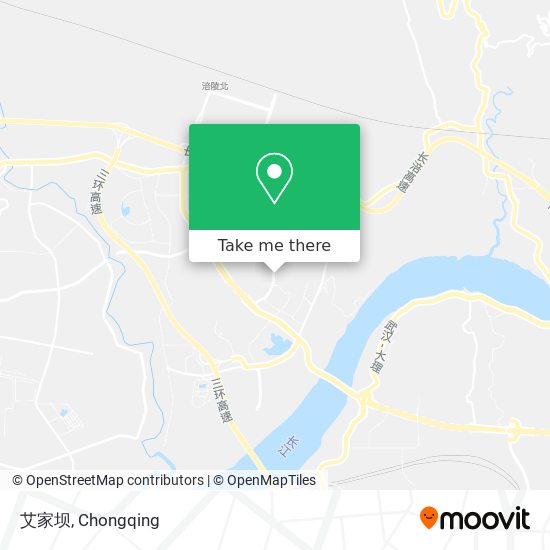 艾家坝 map