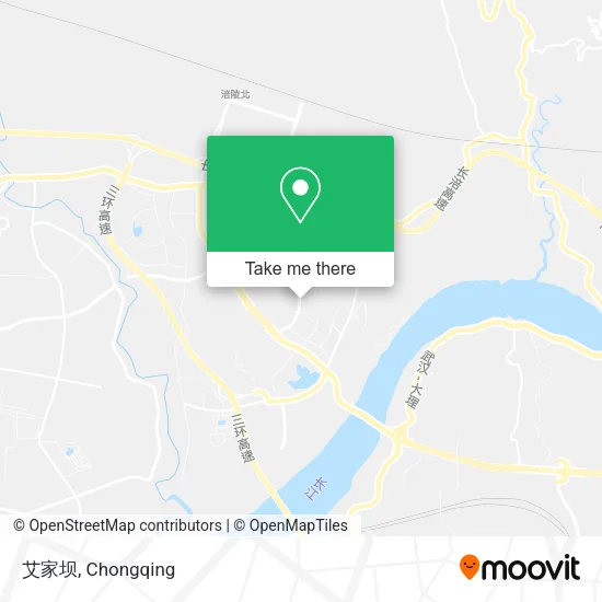 艾家坝 map