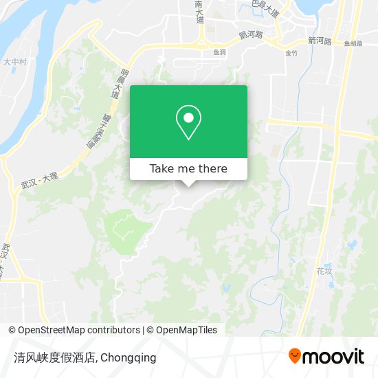 清风峡度假酒店 map