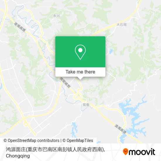 鸿源面庄(重庆市巴南区南彭镇人民政府西南) map