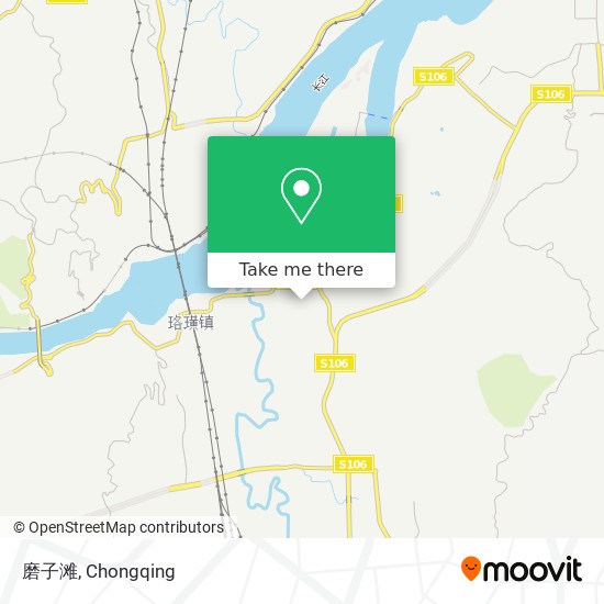磨子滩 map