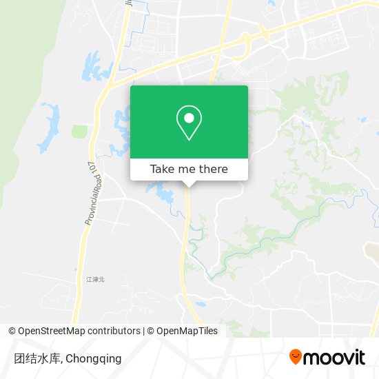 团结水库 map