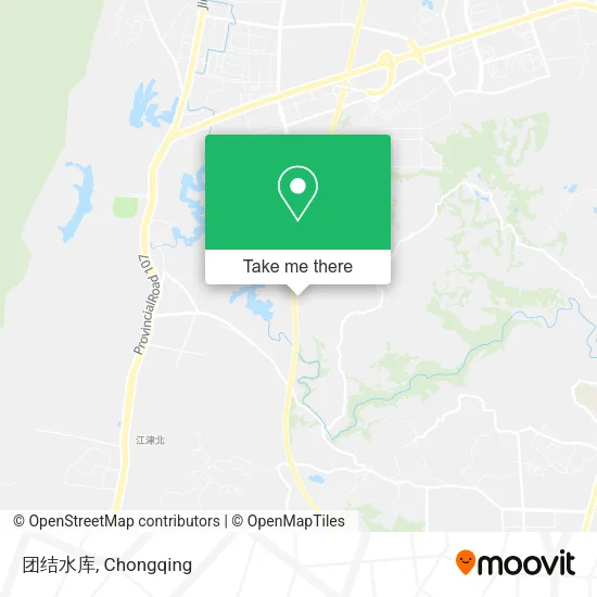 团结水库 map