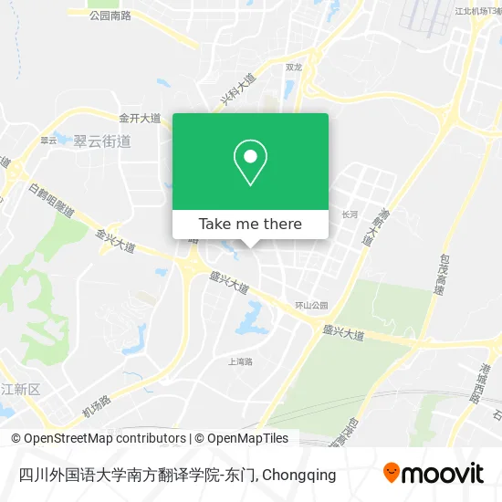 四川外国语大学南方翻译学院-东门 map