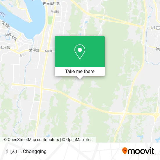 仙人山 map