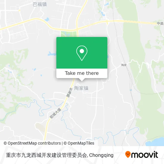 重庆市九龙西城开发建设管理委员会 map