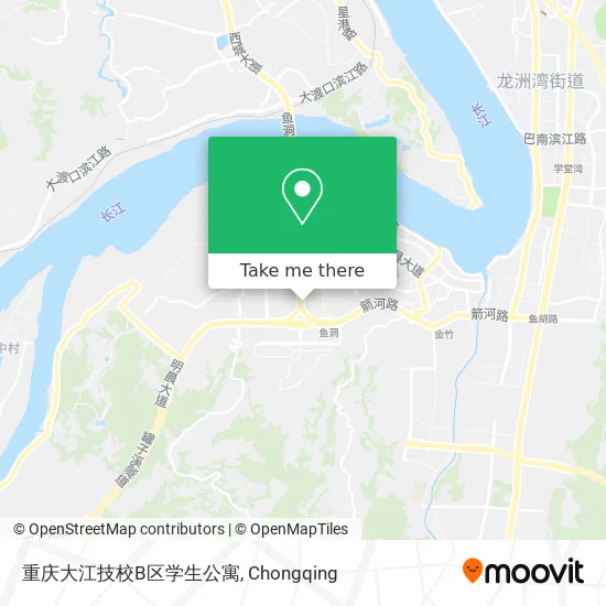 重庆大江技校B区学生公寓 map