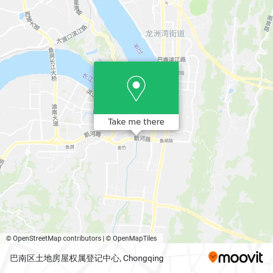 巴南区土地房屋权属登记中心 map