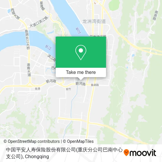 中国平安人寿保险股份有限公司(重庆分公司巴南中心支公司) map