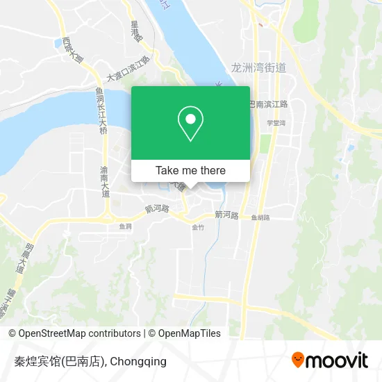 秦煌宾馆(巴南店) map