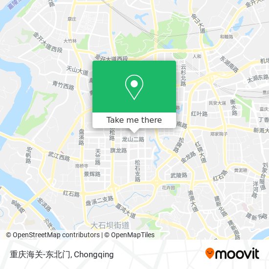 重庆海关-东北门 map